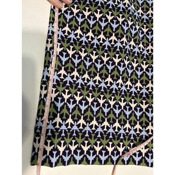 Maeve Anthropologie The Colette Wide Cropped Pants Airplane Print EUC Size 29 - Picture 12 of 12